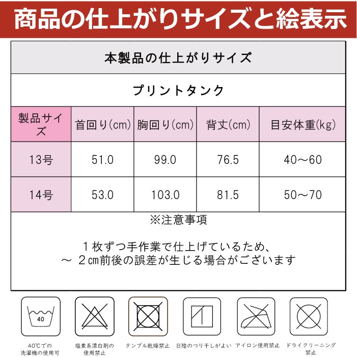 2434 製品サイズ表